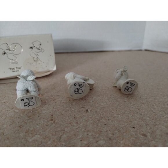 Snowbabies Miniatures "Tiny Trio" Handpainted Pewter Set - Picture 6 of 6